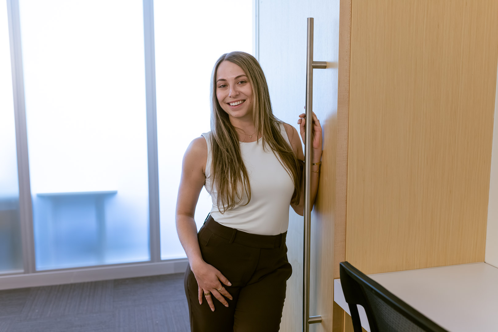 Beyond Roots Counselling therapist Lilly Gonoratsky in Calgary therapy office